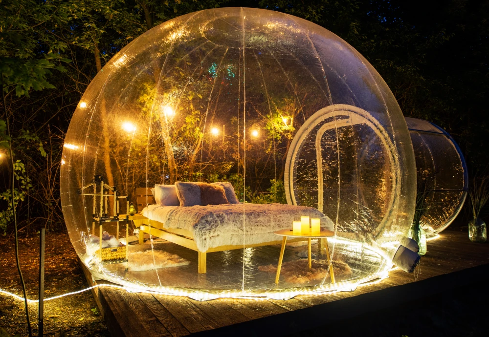 transparent inflatable bubble tent